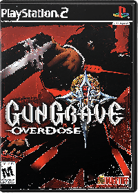 Gungrave Overdose PAL Playstation 2 PAL box art